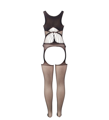 SUBBLIME - 951900 BODYSTOCKING RÉSILLE SANS FOURRURE AVEC COQUE ET ÉPAULES OUVERTES NOIR TAILLE UNIQUE by SUBBLIME BODYSTOCKINGS