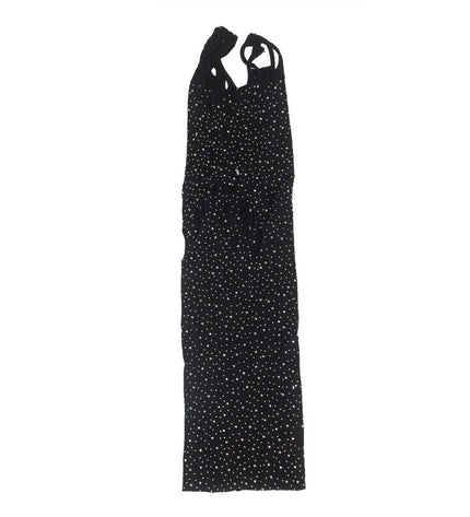 SUBBLIME - 952198 ROBE RESILLE AVEC DIAMANTS BRILLANTS NOIR TAILLE UNIQUE by SUBBLIME DRESSES
