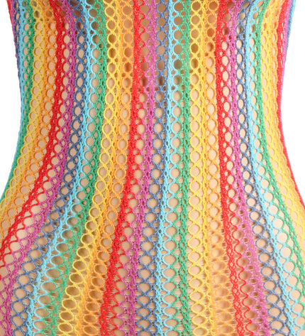 SUBBLIME - 952341 ROBE RÉSEILLE ARC-EN-CIEL TAILLE UNIQUE by SUBBLIME DRESSES