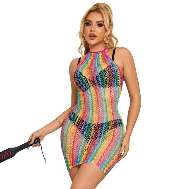 SUBBLIME - 952341 ROBE RÉSEILLE ARC-EN-CIEL TAILLE UNIQUE by SUBBLIME DRESSES