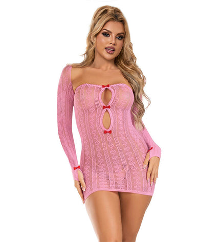 SUBBLIME - 952471 ROBE RÉSEILLE ROSE TAILLE UNIQUE by SUBBLIME DRESSES