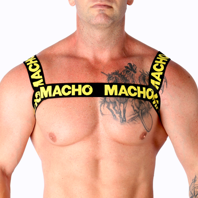 MACHO - HARNAIS DOUBLE JAUNE by MACHO UNDERWEAR