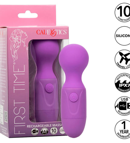 CALEXOTICS - FIRST TIME MASSEUR RECHARGEABLE 10 VIBRATIONS VIOLET by CALEXOTICS