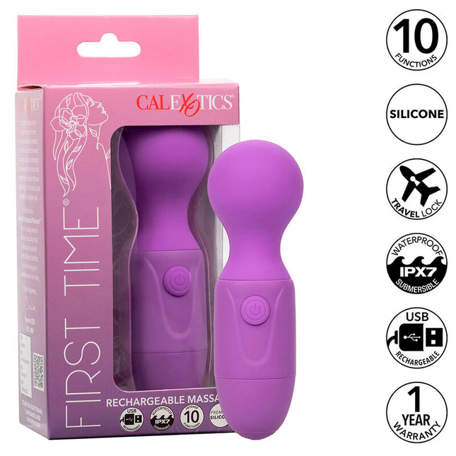 CALEXOTICS - FIRST TIME MASSEUR RECHARGEABLE 10 VIBRATIONS VIOLET by CALEXOTICS