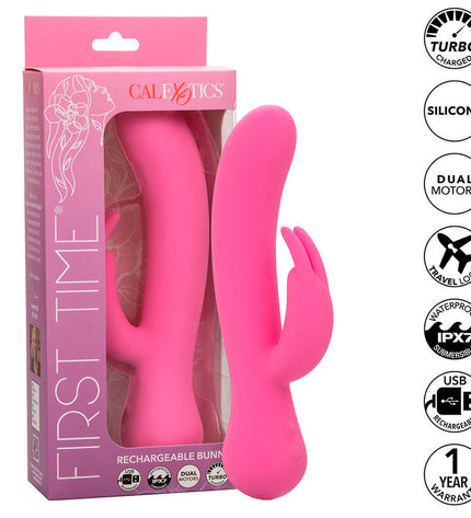 CALEXOTICS - FIRST TIME VIBRATEUR LAPIN RECHARGEABLE ROSE by CALEXOTICS