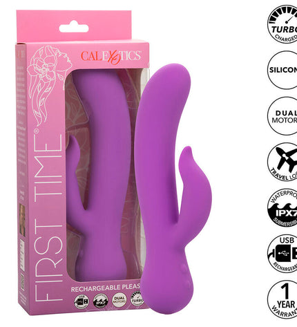 CALEXOTICS - FIRST TIME VIBRATEUR PLEASER RECHARGEABLE VIOLET by CALEXOTICS