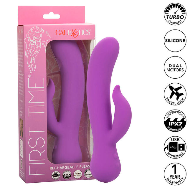 CALEXOTICS - FIRST TIME VIBRATEUR PLEASER RECHARGEABLE VIOLET by CALEXOTICS