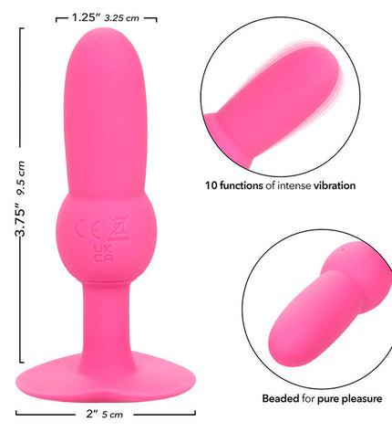 CALEXOTICS - FIRST TIME SONDE ANAL PLUG PERLÉE 10 VIBRATIONS ROSE by CALEXOTICS