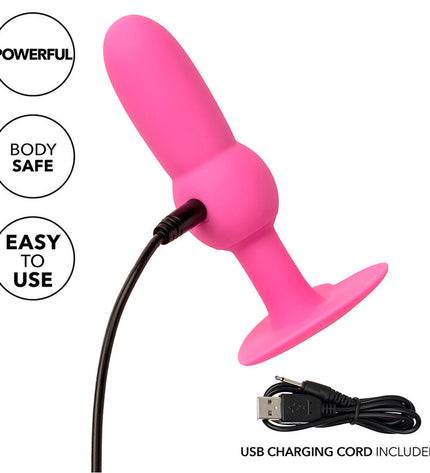 CALEXOTICS - FIRST TIME SONDE ANAL PLUG PERLÉE 10 VIBRATIONS ROSE by CALEXOTICS