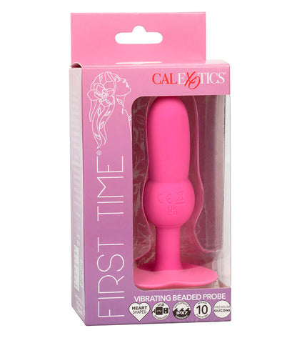 CALEXOTICS - FIRST TIME SONDE ANAL PLUG PERLÉE 10 VIBRATIONS ROSE by CALEXOTICS