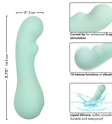 CALEXOTICS - PACIFICA BORA BORA ESTIMULATEUR POINT G 10 VIBRATIONS AQUA by CALEXOTICS