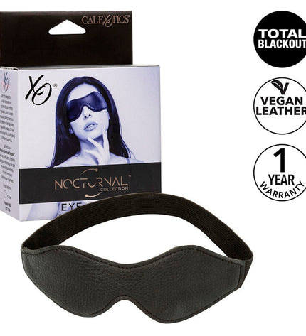 CALEXOTICS - NOCTURNAL MASQUE POUR LES YEUX EN CUIR PVC NOIR by CALEXOTICS