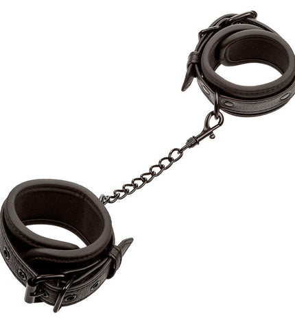 CALEXOTICS - NOCTURNAL POIGNETS EN CUIR RÉGLABLES NOIRS by CALEXOTICS