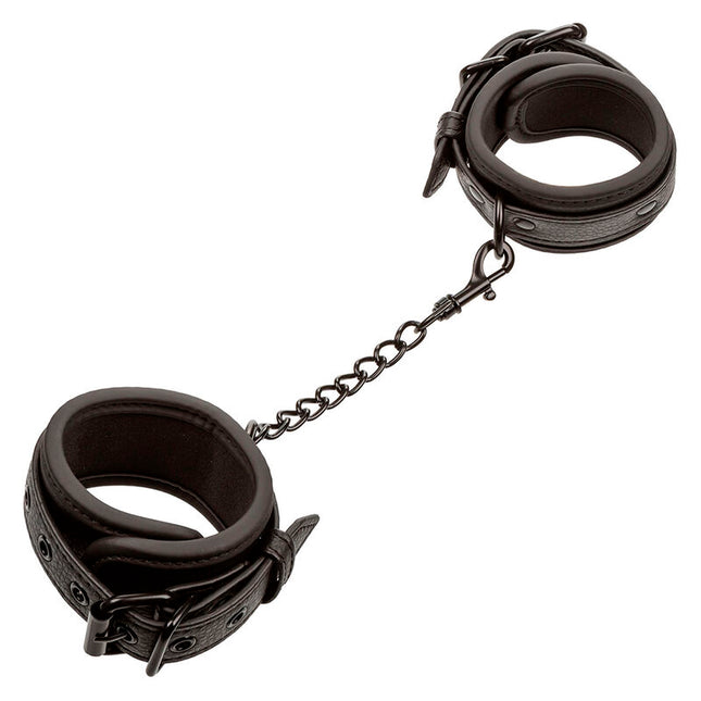 CALEXOTICS - NOCTURNAL POIGNETS EN CUIR RÉGLABLES NOIRS by CALEXOTICS