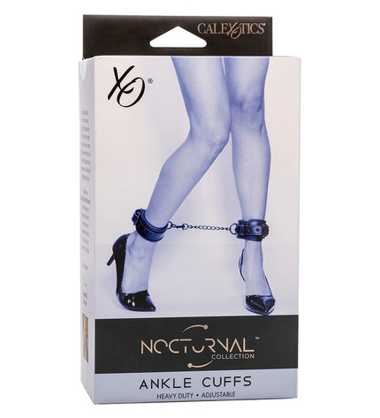 CALEXOTICS - NOCTURNAL CHEVILLES RÉGLABLES EN CUIR NOIR by CALEXOTICS