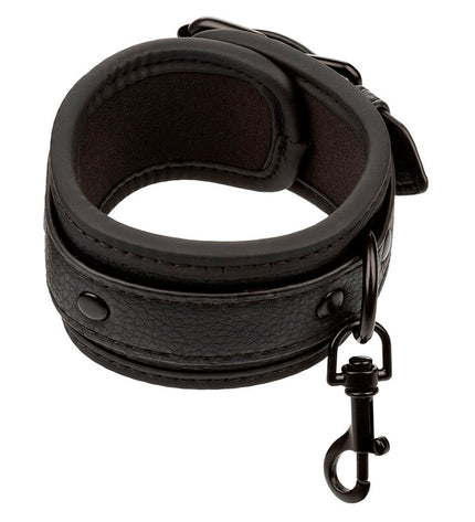CALEXOTICS - NOCTURNAL CHEVILLES RÉGLABLES EN CUIR NOIR by CALEXOTICS