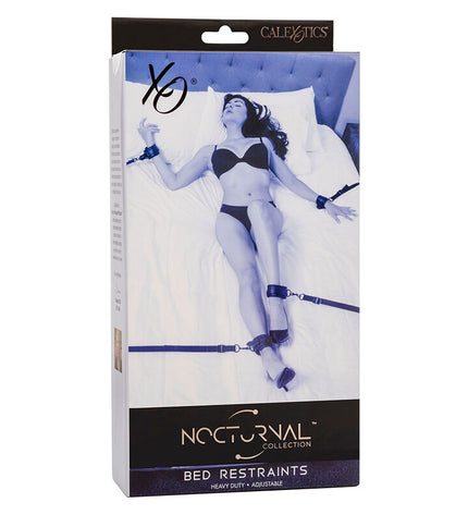 CALEXOTICS - NOCTURNAL CEINTURE DE LIT RÉGLABLE EN CUIR NOIR by CALEXOTICS