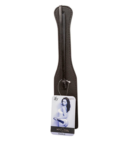 CALEXOTICS - NOCTURNAL PADDLE EN CUIR NOIR by CALEXOTICS
