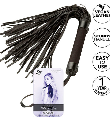 CALEXOTICS - NOCTURNAL FLOGGER CUIR NOIR by CALEXOTICS
