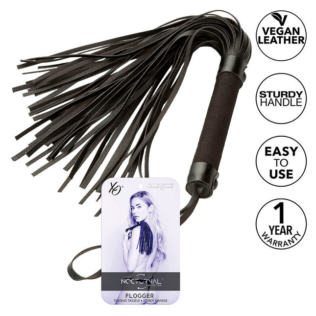 CALEXOTICS - NOCTURNAL FLOGGER CUIR NOIR by CALEXOTICS