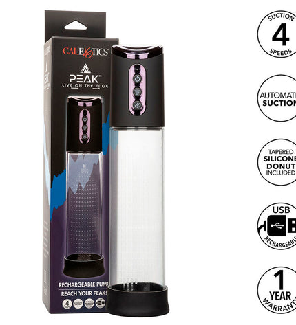 CALEXOTICS - POMPE D'ASPIRATION PEAK 4 VITESSES NOIRE by CALEXOTICS