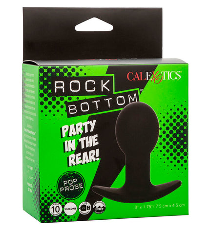 CALEXOTICS - ROCK BOTTOM PLUG ANAL 10 VIBRATIONS SILICONE NOIR by CALEXOTICS