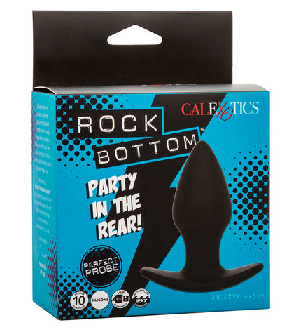 CALEXOTICS - ROCK BOTTOM PLUG ANAL PARFAIT 10 VIBRATIONS SILICONE NOIR by CALEXOTICS