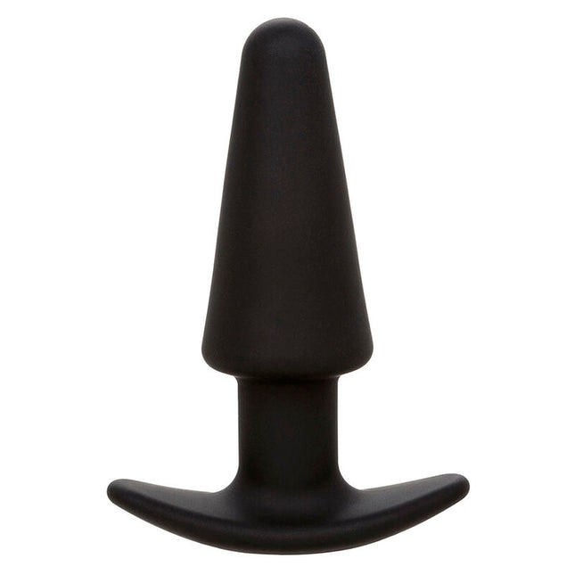 CALEXOTICS - ROCK BOTTOM TAPERED ANAL PLUG 10 VIBRATIONS SILICONE NOIR by CALEXOTICS