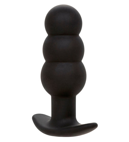 CALEXOTICS - ROCK BOTTOM PLUG ANAL PERLÉ 10 VIBRATIONS SILICONE NOIR by CALEXOTICS