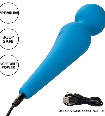 CALEXOTICS - COUTURE KIT VIBRATEUR WAND 10 VIBRATIONS BLEU by CALEXOTICS