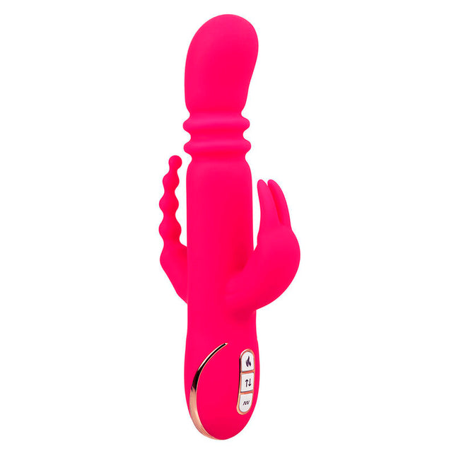 CALEXOTICS - JACK FANTASY TRIPLE VIBRATEUR CHAUFFANT LAPIN ROSE by CALEXOTICS