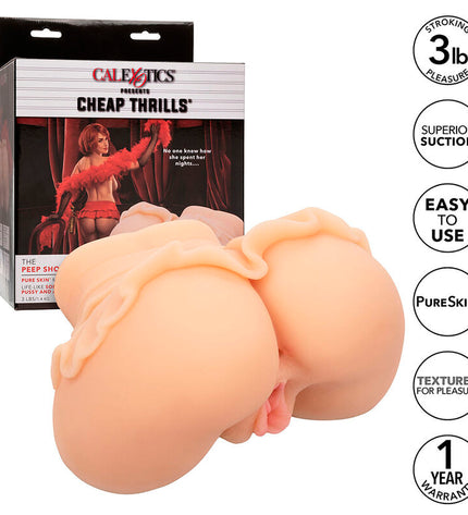CALEXOTICS - THE PEEP SHOW GIRL DOUBLE MASTURBATEUR RÉALISTE CHAIR by CALEXOTICS