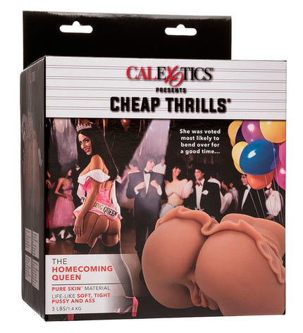 CALEXOTICS - LA REINE DU RETOUR À LA MAISON MASTURBATEUR DOUBLE RÉALISTE CARAMEL by CALEXOTICS