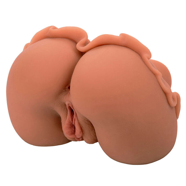 CALEXOTICS - LA REINE DU RETOUR À LA MAISON MASTURBATEUR DOUBLE RÉALISTE CARAMEL by CALEXOTICS