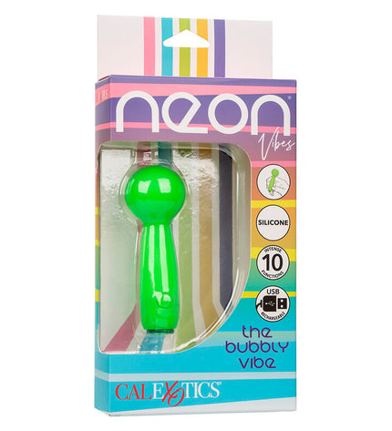 CALEXOTICS - NEON VIBES LE BUBBLY VIBE MINI MASSEUR 10 VIBRATIONS VERT by CALEXOTICS