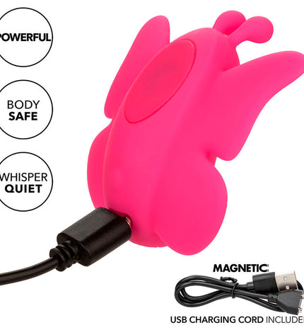CALEXOTICS - NEON VIBES FLUTTER VIBE STIMULATEUR 10 VIBRATIONS ROSE by CALEXOTICS