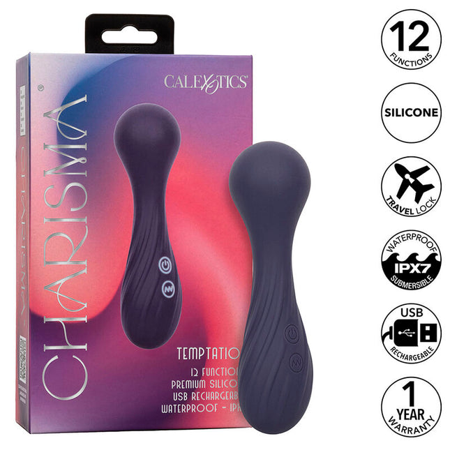 CALEXOTICS - CHARISMA TEMPTATION MASSEUR 12 FONCTIONS VIOLET by CALEXOTICS