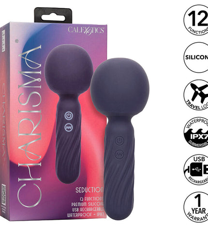 CALEXOTICS - CHARISMA SEDUCTION MASSEUR 12 FONCTIONS 17,75 CM X 6,25 CM VIOLET by CALEXOTICS