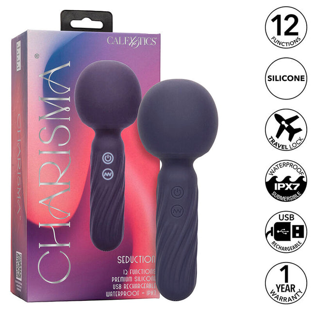 CALEXOTICS - CHARISMA SEDUCTION MASSEUR 12 FONCTIONS 17,75 CM X 6,25 CM VIOLET by CALEXOTICS