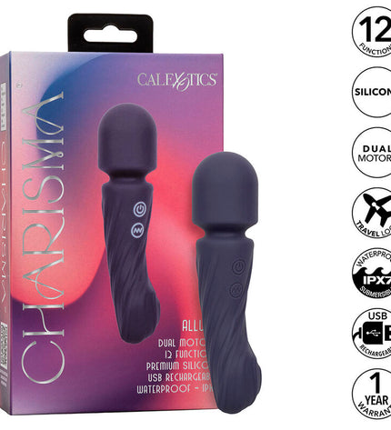 CALEXOTICS - CHARISMA ALLURE MASSEUR DOUBLE MOTEURS 12 FONCTIONS 17,25 CM X 4,5 CM VIOLET by CALEXOTICS