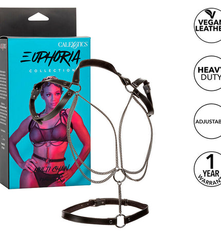 CALEXOTICS - EUPHORIA HARNAIS LICOL MULTICHAÎNES PREMIUM by CALEXOTICS