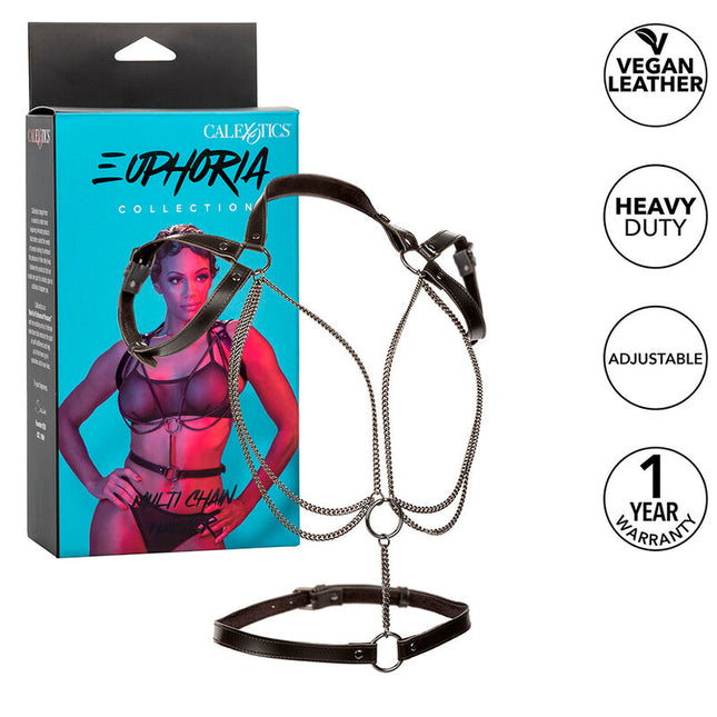 CALEXOTICS - EUPHORIA HARNAIS LICOL MULTICHAÎNES PREMIUM by CALEXOTICS