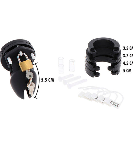 HIDDEN DESIRE - EXTREME CAGE DE CHASTETÉ SILICONE TAILLE S NOIR by HIDDEN DESIRE