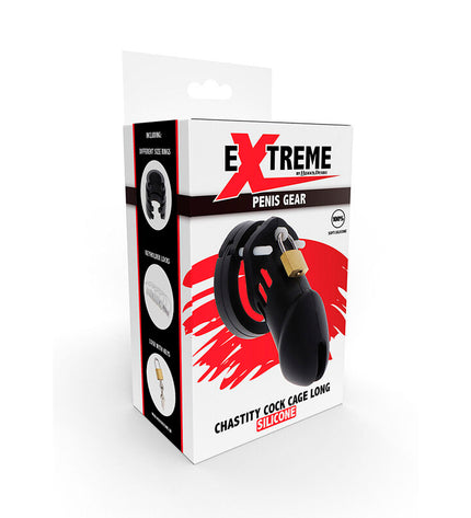 HIDDEN DESIRE - EXTREME CAGE DE CHASTETÉ SILICONE TAILLE L NOIR by HIDDEN DESIRE