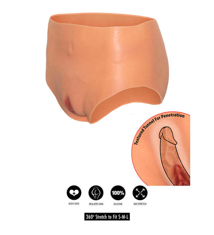 DÉSIR CACHÉ - ALTER EGO CULOTTE VAGIN OUVERT TAILLE HAUTE COULEUR by HIDDEN DESIRE