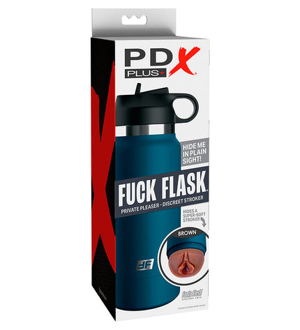 PDX PLUS - FUCK FLASK VAGINE STROKER DISCRET MODÈLE MARRON 1 by PDX PLUS+