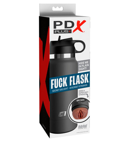 PDX PLUS - FUCK FLASK VAGINE STROKER DISCRET MODÈLE MARRON 2 by PDX PLUS+