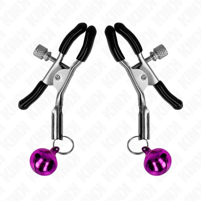 KINK - PINCE À METON SIMPLE CLOCHE VIOLET 6 CM by KINK NIPPLE GRIP