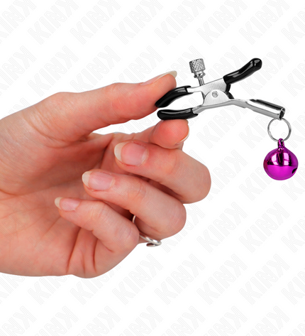 KINK - PINCE À METON SIMPLE CLOCHE VIOLET 6 CM by KINK NIPPLE GRIP