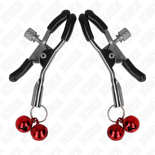 KINK - PINCE À METON DOUBLE CLOCHE ROUGE 6 CM by KINK NIPPLE GRIP